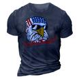 You Free Tonight Bald Eagle American Flag Happy 4Th Of July V2 3D Print Casual Tshirt Navy Blue