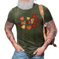 AbcDeFu Valentines Retro Funny Hearts Valentine Candy 3D Print Casual Tshirt Army Green