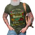 All I Want Is For My Dad & Mom In Heaven 24Ya2 3D Print Casual Tshirt Army Green