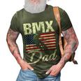 American Flag Bmx Dad Fathers Day Funny 4Th Of July 3D Print Casual Tshirt Army Green
