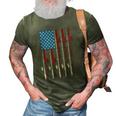 American Flag Fishing Patriotic FishermanFishing Rods Flag 3D Print Casual Tshirt Army Green