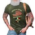 American Grown With Dominican Roots Usa Dominican Flag 3D Print Casual Tshirt Army Green