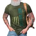 Best Dad Ever Us American Flag Gift For Fathers Day 3D Print Casual Tshirt Army Green
