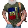 Best Haitian Dad Ever Haiti Daddy Fathers Day 3D Print Casual Tshirt Army Green