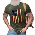 Best Papaw Ever Us Flag Patriotic 4Th Of July American Flag 3D Print Casual Tshirt Army Green