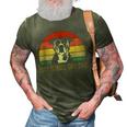 Best Pitbull Dad Ever Pitbull Dog Lovers Fathers Day 3D Print Casual Tshirt Army Green