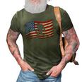 Bigfoot American Flag Sasquatch 4Th July Gift 3D Print Casual Tshirt Army Green
