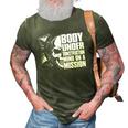 Body Under Construction Mind On A Mission Fitness Lovers 3D Print Casual Tshirt Army Green