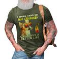Chihuahua I Work Hard So My Chihuahua Can Have A Better Life 3D Print Casual Tshirt Army Green