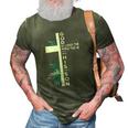 Christian Cross Bible Faith Quote John 316 3D Print Casual Tshirt Army Green