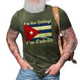 Cuban Flag Cuba Funny Saying Im Not Yelling Im Cuban 3D Print Casual Tshirt Army Green