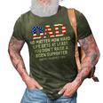 Dad Fathers Day At Least You Didnt Raise A Biden Supporter 3D Print Casual Tshirt Army Green