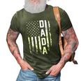 Dada Gift America Flag Gift For Men Fathers Day 3D Print Casual Tshirt Army Green