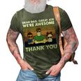 Dear Dad Great Job Were Awesome Thank You 3D Print Casual Tshirt Army Green
