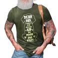 Dear Dad Thanks For Picking Up My Poop Happy Fathers Day Dog 3D Print Casual Tshirt Army Green
