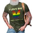 Equality Gay Pride 2022 Rainbow Lgbtq Flag Love Is Love Wins 3D Print Casual Tshirt Army Green