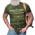 Father Grandpa I Am A Proud Dad Of A Freaking Awesome Daughter406 Family Dad 3D Print Casual Tshirt Army Green