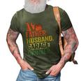 Father Husband Garage Drinker Vintage Mechanic Dad Handyman 3D Print Casual Tshirt Army Green