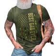 Fathers Day Best Dad Ever With Us American Flag V2 3D Print Casual Tshirt Army Green