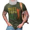 Funny Best Papa By Par Fathers Day Golf Gift Grandpa 3D Print Casual Tshirt Army Green