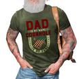 Funny Cornhole Player Dad Is My Name Cornhole Is My Game 3D Print Casual Tshirt Army Green