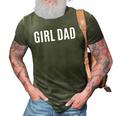 Girl Dad Fathers Day Gift From Daughter Baby Girl Raglan Baseball Tee 3D Print Casual Tshirt Army Green