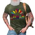 Human Lgbtq Month Pride Sunflower 3D Print Casual Tshirt Army Green