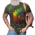 Human Sunflower Lgbt Tie Dye Flag Gay Pride Proud Lgbtq 3D Print Casual Tshirt Army Green
