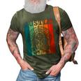 Hustle Retro Native American Indian Hip Hop Music Lover Gift 3D Print Casual Tshirt Army Green