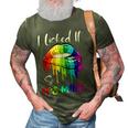 I Licked It So Its Mine Funny Lesbian Gay Pride Lgbt Flag 3D Print Casual Tshirt Army Green