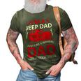 Im Ajeep Dad 3D Print Casual Tshirt Army Green