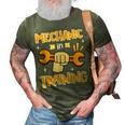 Kids Little Future Mechanic In Training Car Auto Proud Dad 3D Print Casual Tshirt Army Green