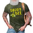 Mens Daddy Bee Family Matching Beekeeping Dad Papa Men 3D Print Casual Tshirt Army Green