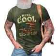 Mens Gift For Fathers Day Tee - Fishing Reel Cool Dad-In Law 3D Print Casual Tshirt Army Green