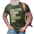 Mens Loan Officer Husband Daddy Protector Hero Fathers Day Dad 3D Print Casual Tshirt Army Green