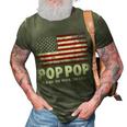 Mens Pop Pop The Man Myth Legend Fathers Day 4Th Of July Grandpa 3D Print Casual Tshirt Army Green