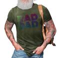 Mens Rad Dad 1980S Retro Fathers Day 3D Print Casual Tshirt Army Green