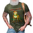 Merry Pitmas Pitbull Santa Claus Dog Ugly Christmas 3D Print Casual Tshirt Army Green