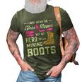 My Hero Wears Mining Boots Coal Miner Gift Wife 3D Print Casual Tshirt Army Green