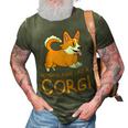 Nothing Runs Like A Corgi Funny Animal Pet Dog Lover 3D Print Casual Tshirt Army Green