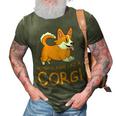 Nothing Runs Like A Corgi Funny Animal Pet Dog Lover V4 3D Print Casual Tshirt Army Green