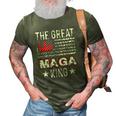 Old The Great Maga King Ultra Maga Retro Us Flag 3D Print Casual Tshirt Army Green