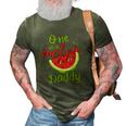 One In A Melon Daddy Watermelon Funny Family Matching Men 3D Print Casual Tshirt Army Green