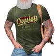 Owsley Shirt Personalized Name Gifts T Shirt Name Print T Shirts Shirts With Name Owsley 3D Print Casual Tshirt Army Green