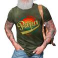 Papa Like A Grandpa Only Cooler Funny Dad Papa Definition 3D Print Casual Tshirt Army Green