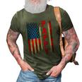 Pappy Gift America Flag Gift For Men Fathers Day Funny 3D Print Casual Tshirt Army Green