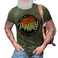 Pappy Like A Grandpa Only Cooler Vintage Retro Fathers Day 3D Print Casual Tshirt Army Green