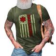 Paramedic Usa America Flag Star Of Life 3D Print Casual Tshirt Army Green