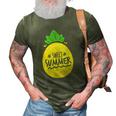 Pineapple Summer Funny Sweet Summer Hello Break Vacation 3D Print Casual Tshirt Army Green