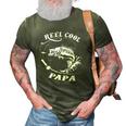 Reel Cool Papa For Fishing Nature Lovers 3D Print Casual Tshirt Army Green